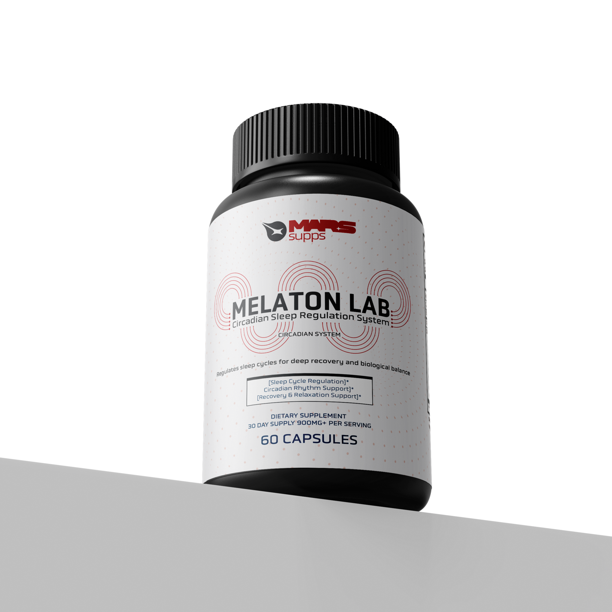 Mars Supps Melaton Lab capsules, detail view