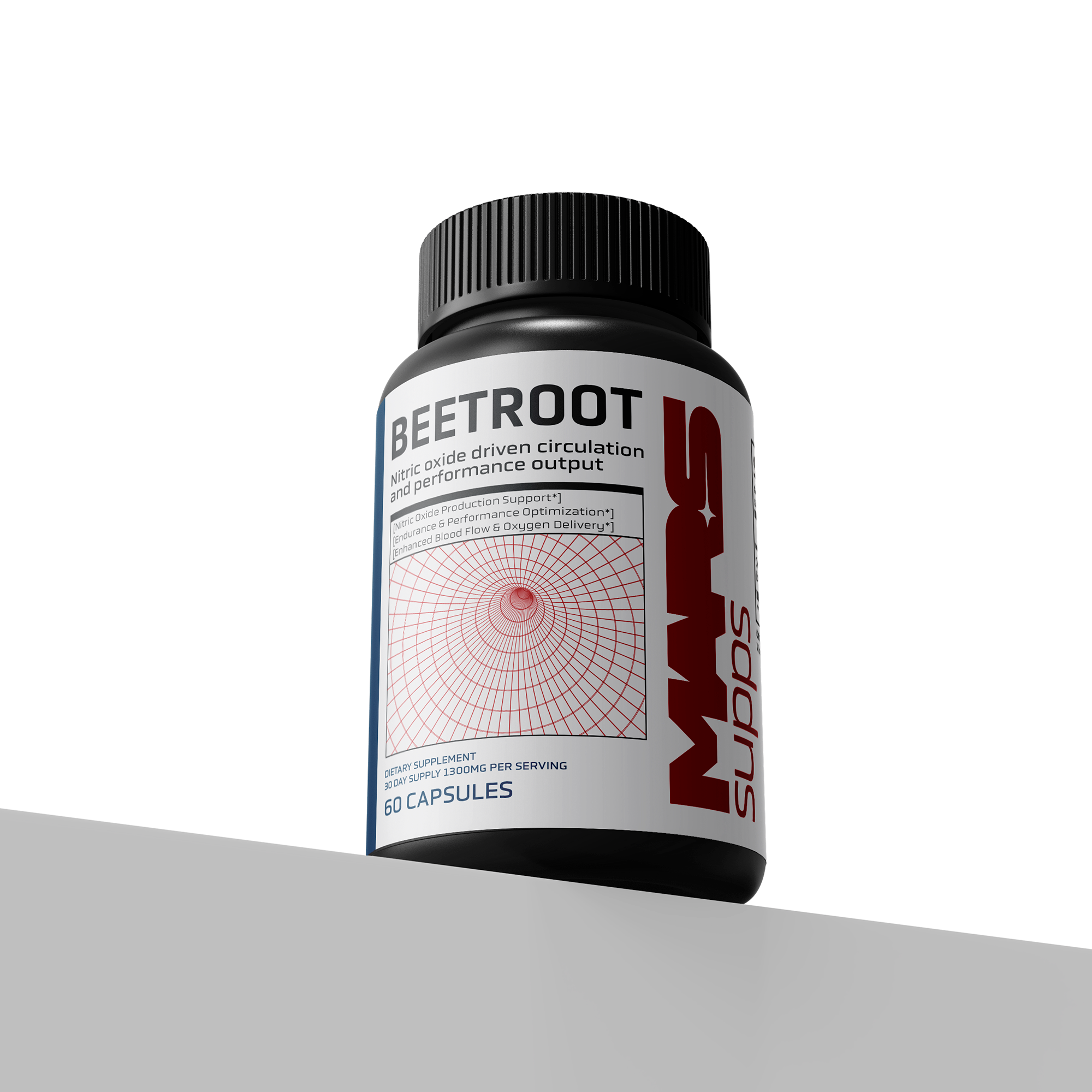 Mars Supps Beetroot capsules, detail view